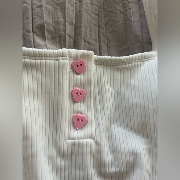 Stoney Clover Lane for Target White Ribbed One Piece Swimsuit NWT XS - Picture 2 of 6